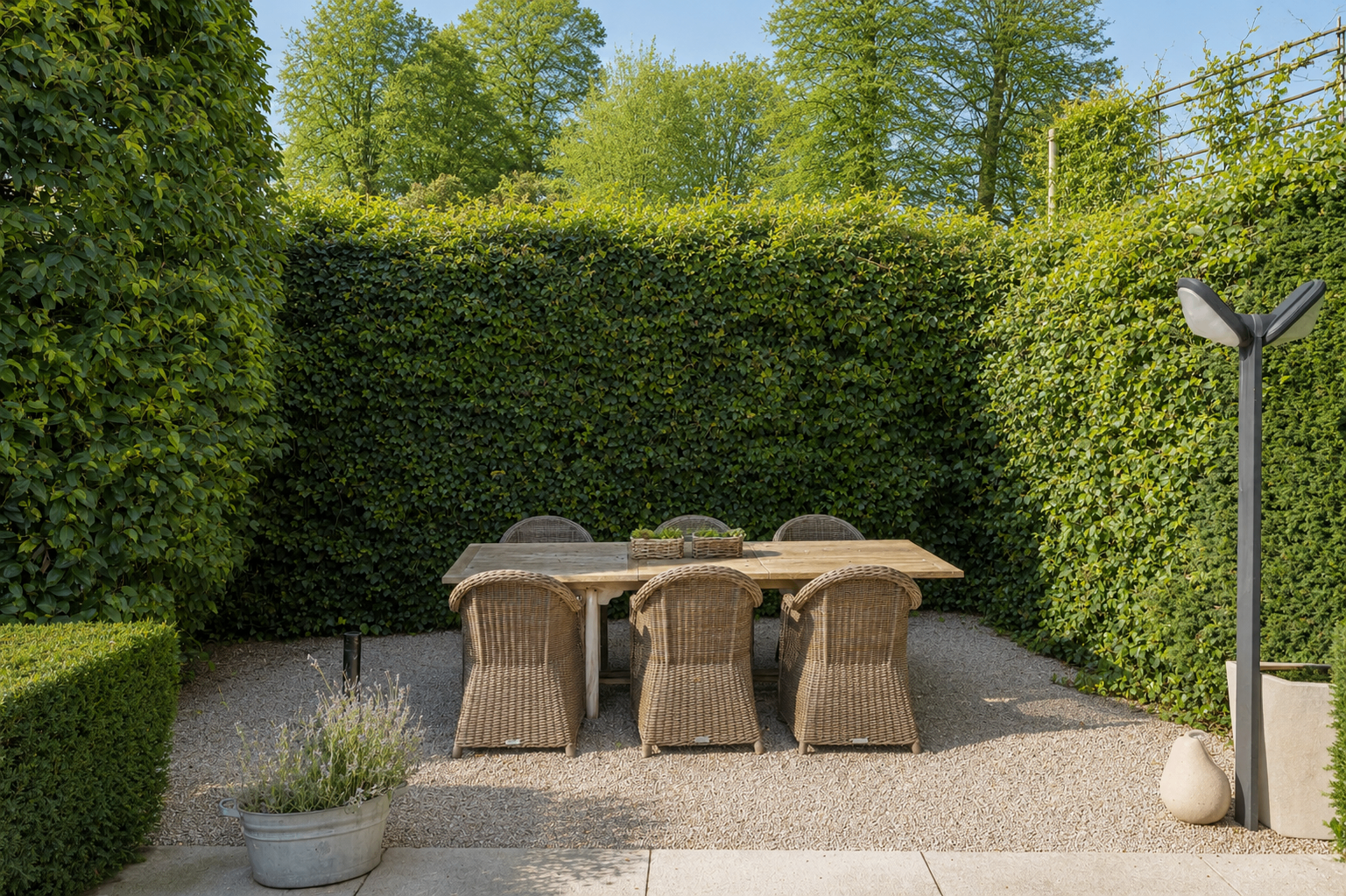 Een tuin ontworpen voor buitenleven — detail 2